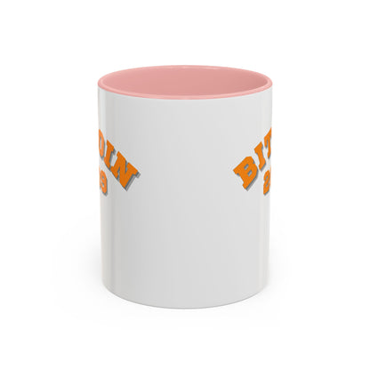 Bitcoin 2009 White Accent Mug by cypherpunkgear.com