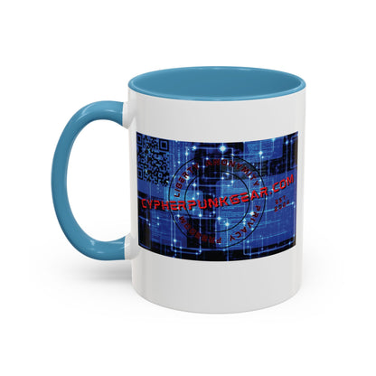 Cypherpunkgear.com logo Accent Mug by cypherpunkgear.com