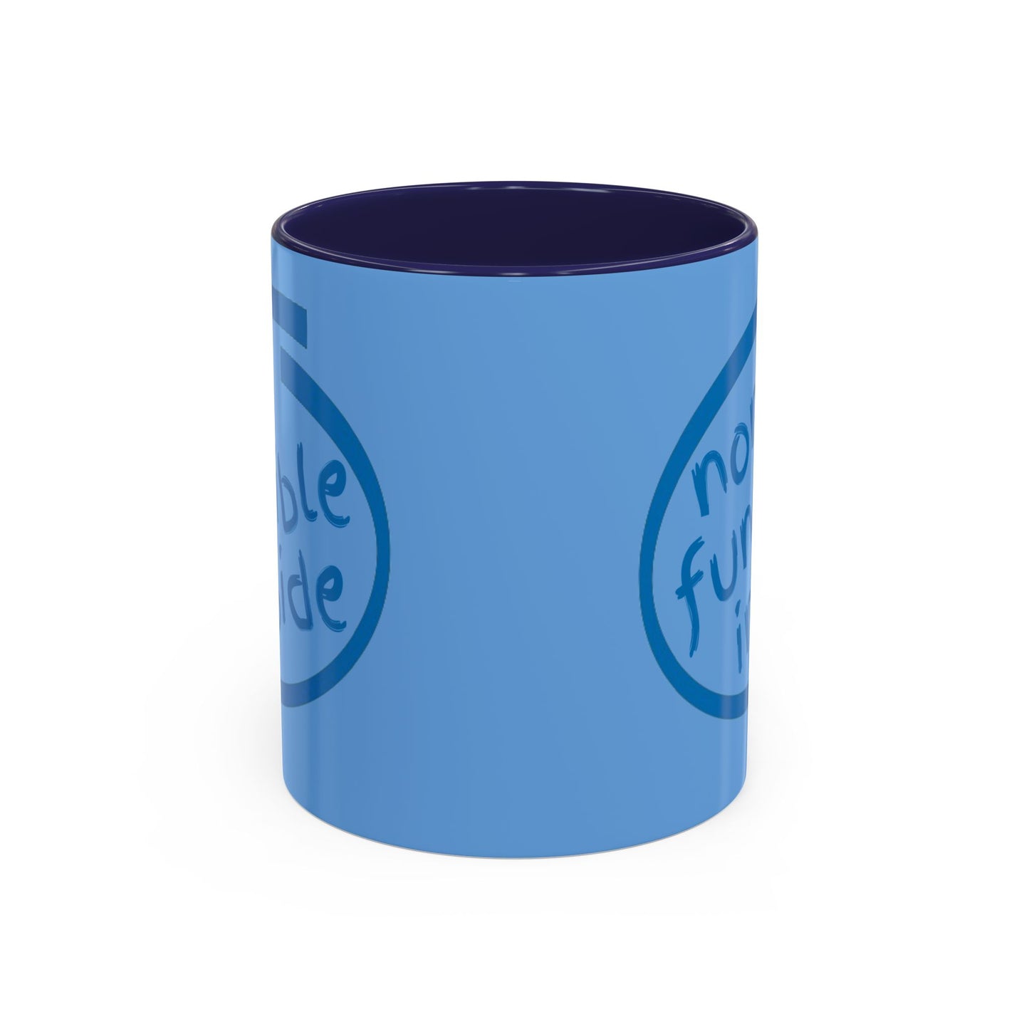 Non-Fungible Inside Light Blue Accent Mug by cypherpunkgear.com