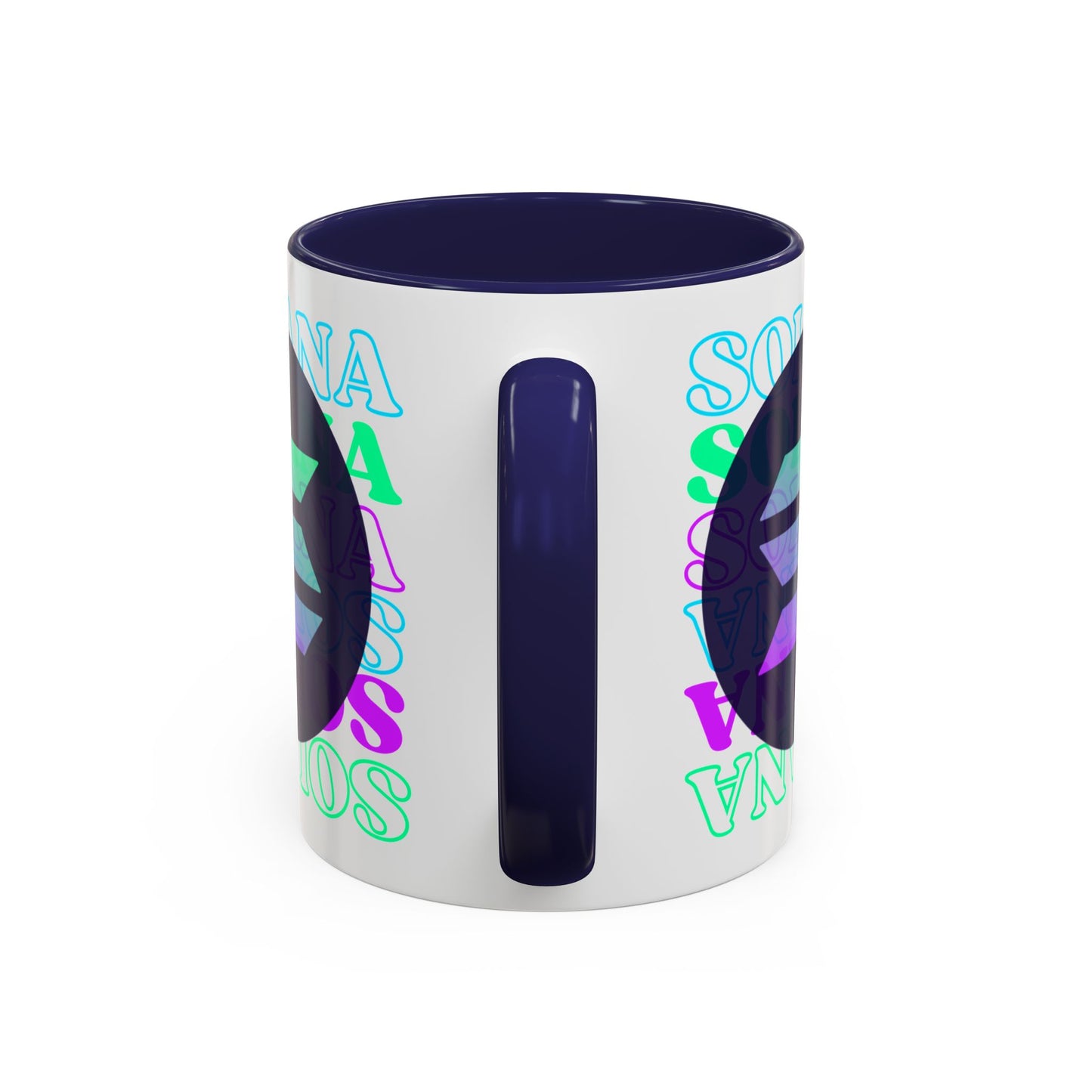 Solana Solana Solana (SOL) Accent Mug by cypherpunkgear