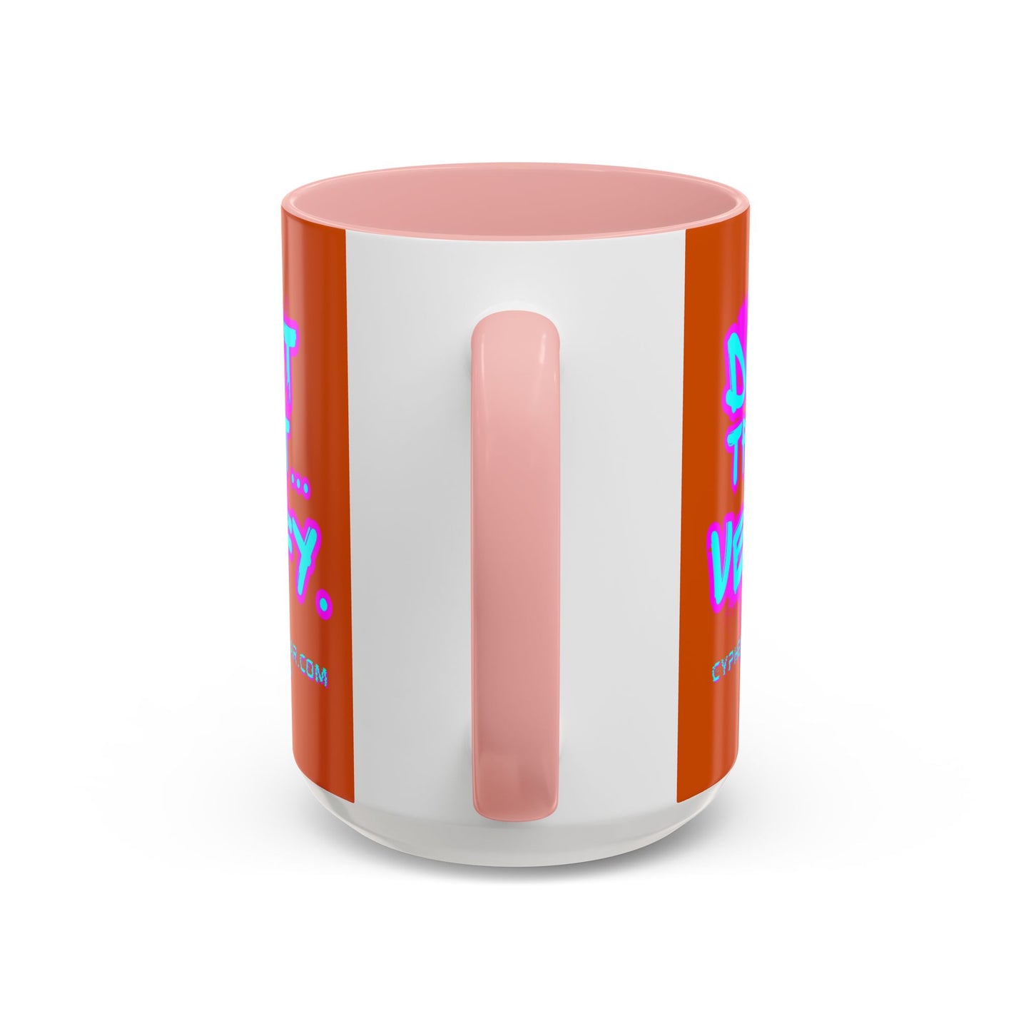 Don't Trust...Verify. Orange Accent Mug by cypherpunkgear.com