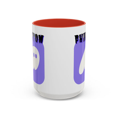 Phantom Hot Wallet White Accent Mug by cypherpunkgear.com