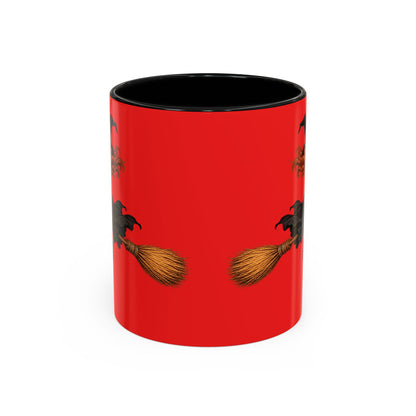 Hazel Hex Red Accent Mug by CreepyCrafts.boo