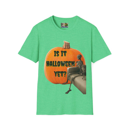 Is it Halloween yet? Skeleton's Giant Pumpkin Dark colors Unisex T-Shirt by CreepyCrafts.boo