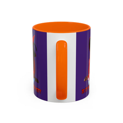 Is it Halloween yet? Purple Accent Mug by CreepyCrafts.boo