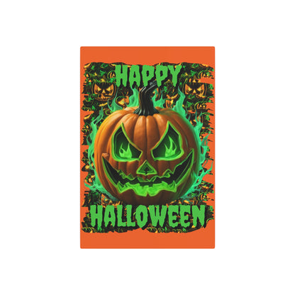 Happy Halloween Green Jack Metal Art Sign by CreepyCrafts.boo
