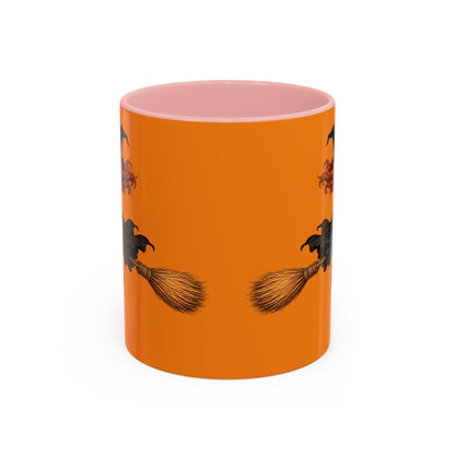 Hazel Hex Orange Accent Mug by CreepyCrafts.boo