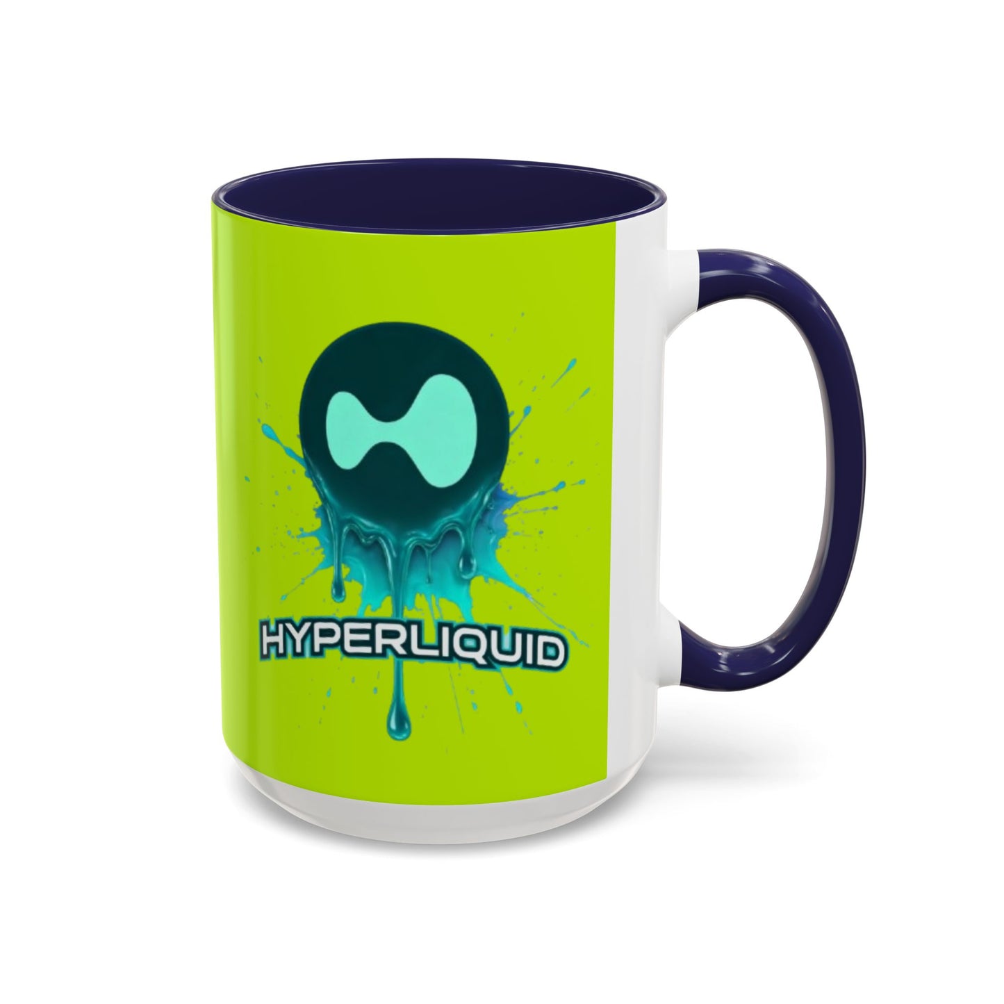 HYPE Drip Yellow Accent Mug by cypherpunkgear.com