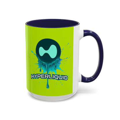 HYPE Drip Yellow Accent Mug by cypherpunkgear.com