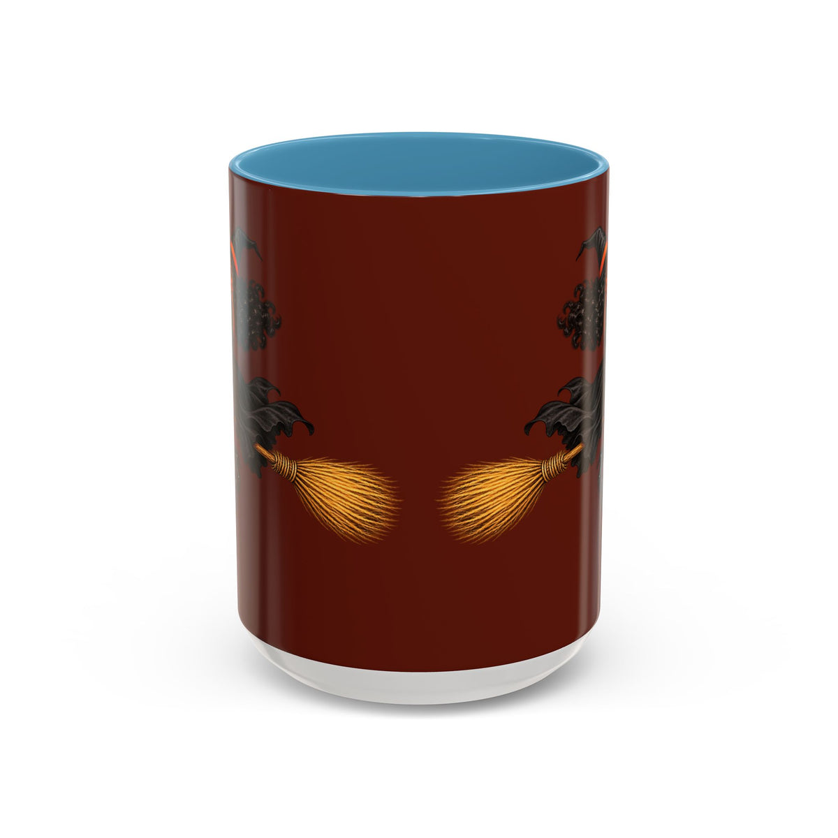 Velvet Vex Brown Accent Mug by CreepyCrafts.boo