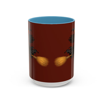 Velvet Vex Brown Accent Mug by CreepyCrafts.boo