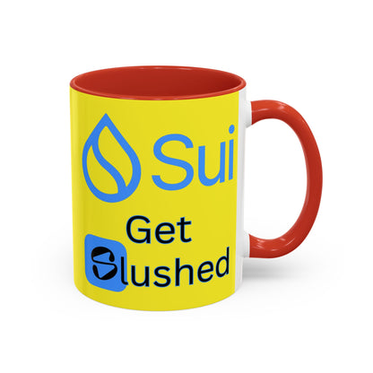 Sui: Get Slushed Yellow Accent Mug by cypherpunkgear.com