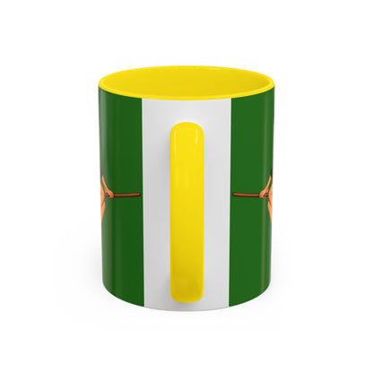 Hazel Hex Green Accent Mug by CreepyCrafts.boo