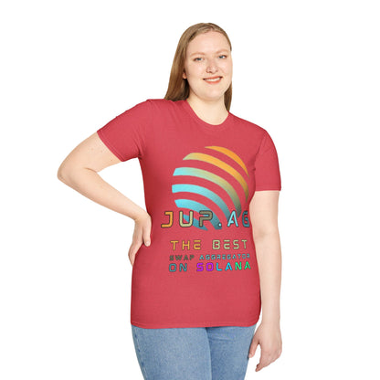 Jupiter (JUP) the best aggregator on Solana Light colors Unisex T-Shirt by cypherpunkgear.com