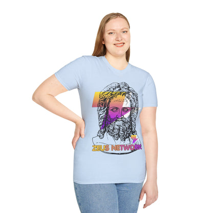 Zeus Network Light colors Unisex T-Shirt by cypherpunkgear.com