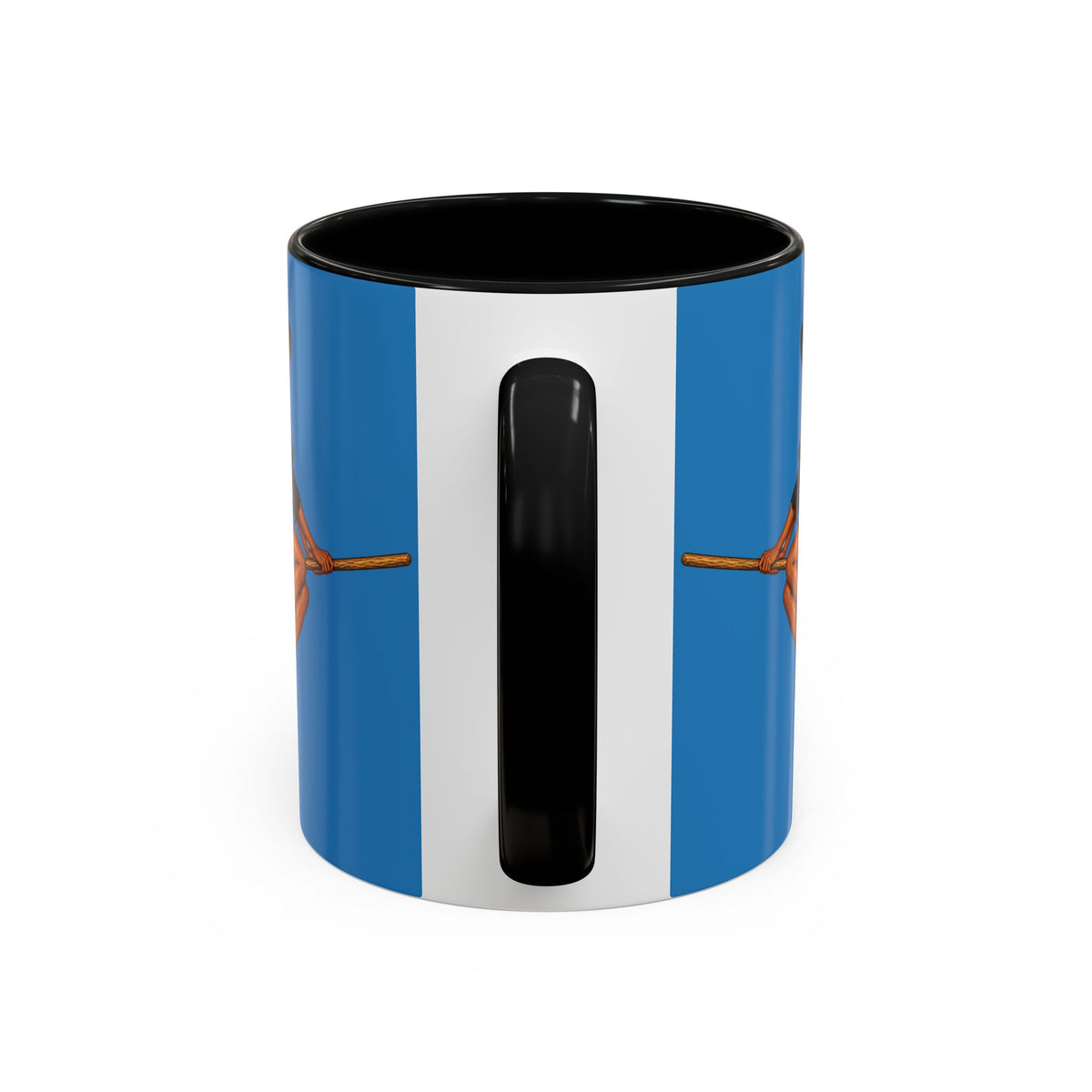 Velvet Vex Blue Accent Mug by CreepyCrafts.boo