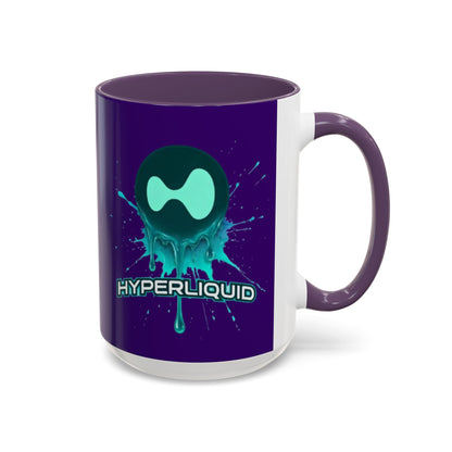 HYPE Drip Dark Purple Accent Mug by cypherpunkgear.com