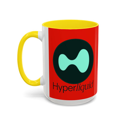 Hyperliquid Black font Red Accent Mug by cypherpunkgear.com