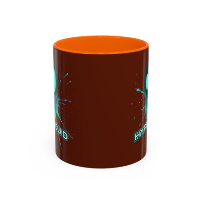 HYPE Drip Brown Accent Mug by cypherpunkgear.com