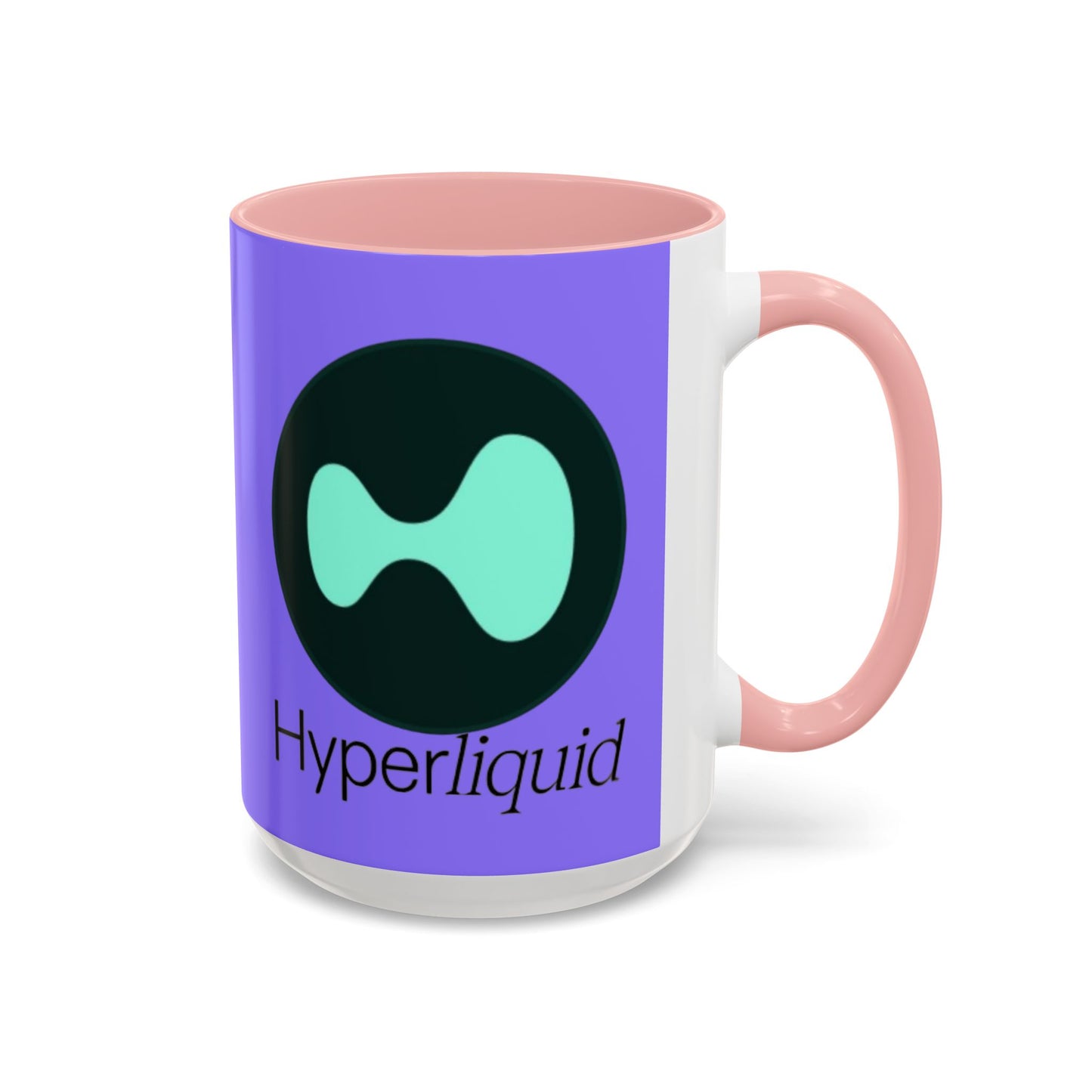 Hyperliquid Black font Light Purple Accent Mug by cypherpunkgear.com