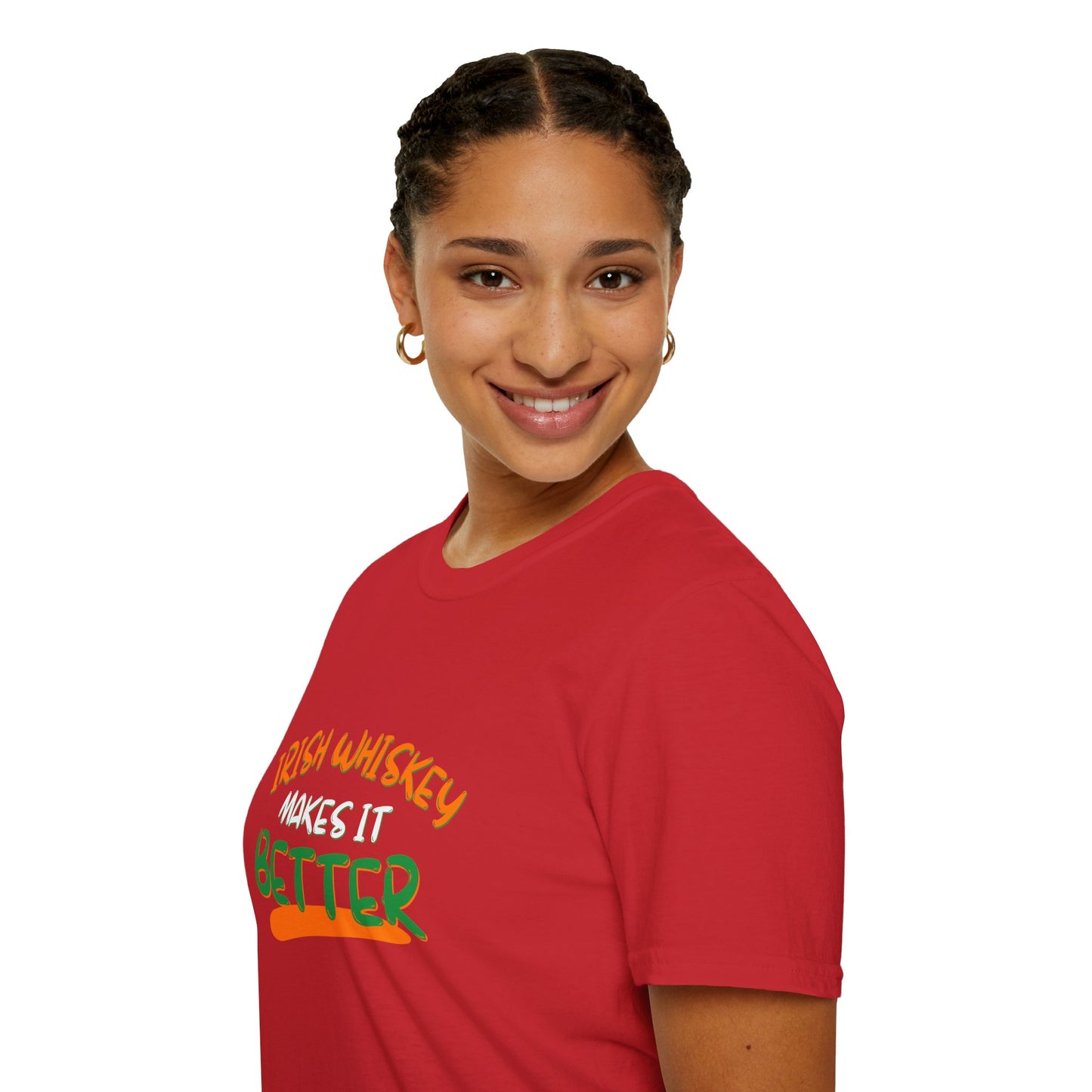 Irish Whiskey makes it better OWGfont LTcolors Unisex T-Shirt by cypherpunkgear.com