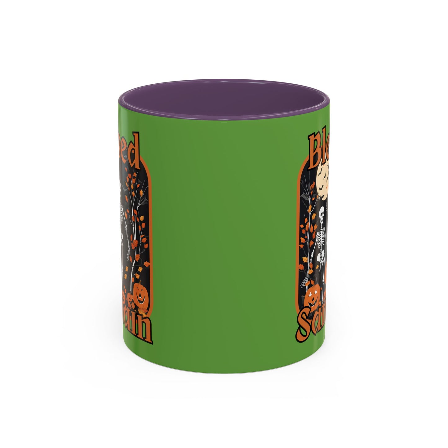 Spooktacular Skeletons of Samhain Accent Mug by CreepyCrafts.boo