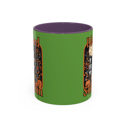 Spooktacular Skeletons of Samhain Accent Mug by CreepyCrafts.boo