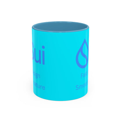 SUI Light Blue Accent Mug by cypherpunkgear.com