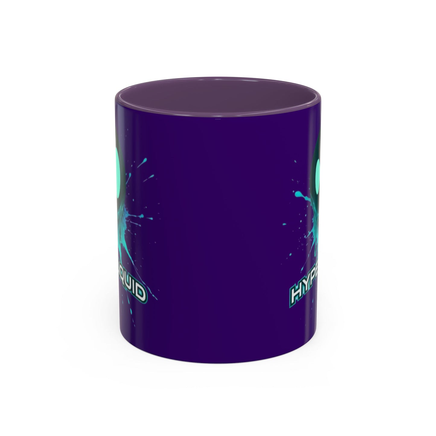 HYPE Drip Dark Purple Accent Mug by cypherpunkgear.com