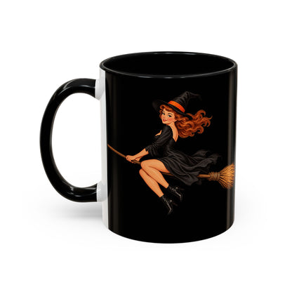 Hazel Hex Black Accent Mug by CreepyCrafts.boo