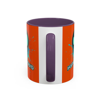 HYPE Drip Orange Accent Mug by cypherpunkgear.com