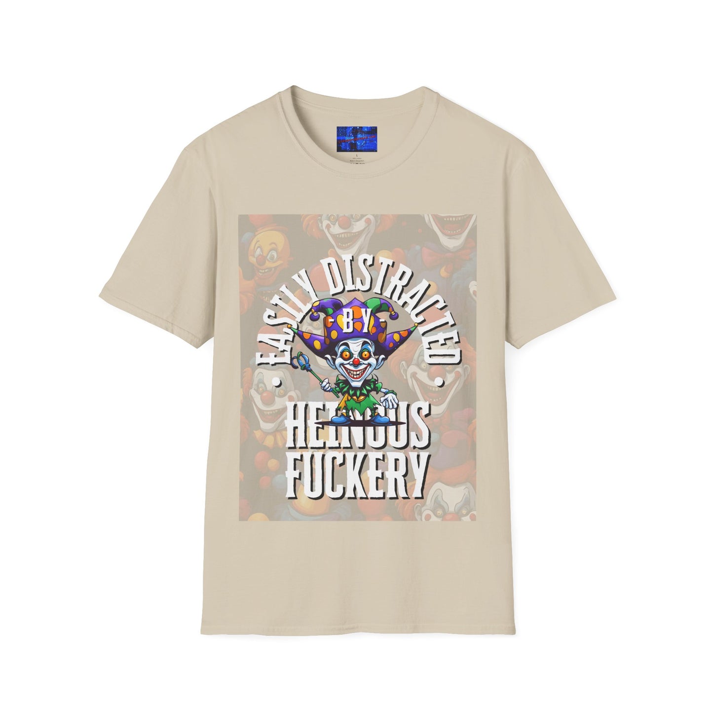 Easily Distracted by Heinous Fuckery Little Jincs Light colors Unisex T-Shirt by cypherpunkgear.com