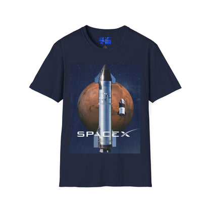 SpaceX Mars Unisex T-Shirt by cypherpunkgear.com