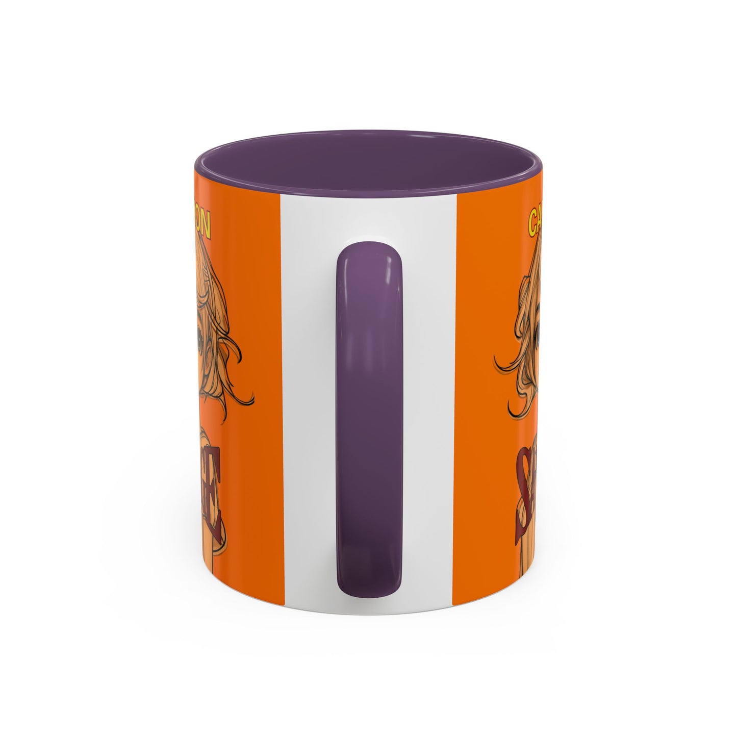 Caution, Savage Orange Accent Mug by cypherpunkgear.com