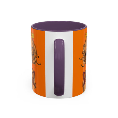 Caution, Savage Orange Accent Mug by cypherpunkgear.com
