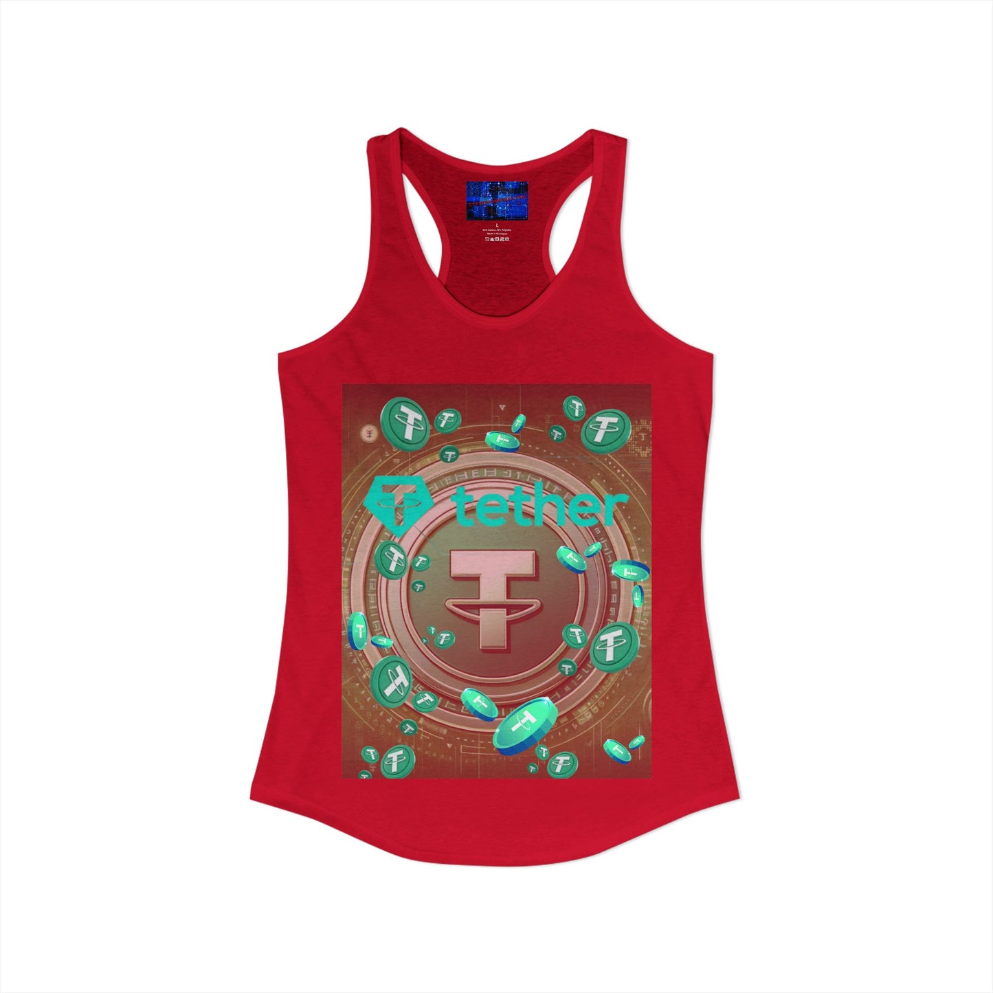 Tether Women's Racerback Tank Top by cypherpunkgear.com