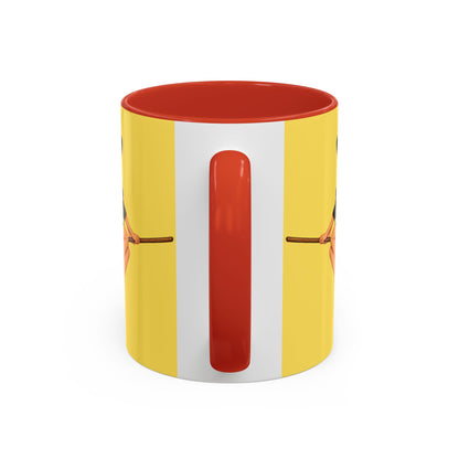 Hazel Hex Yellow Accent Mug by CreepyCrafts.boo