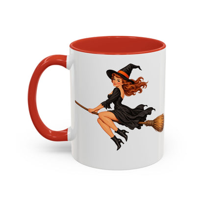 Hazel Hex White Accent Mug by CreepyCrafts.boo