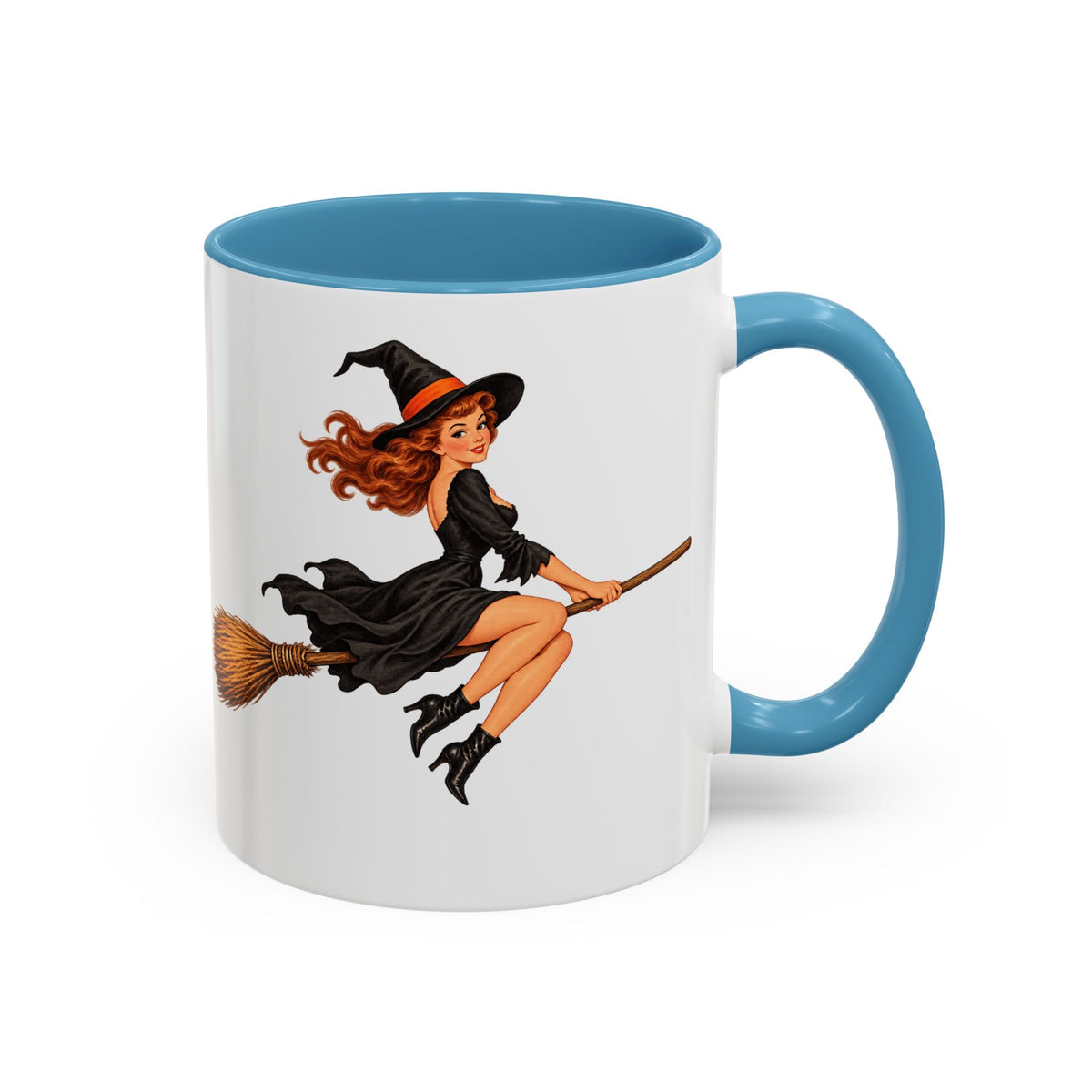 Hazel Hex White Accent Mug by CreepyCrafts.boo