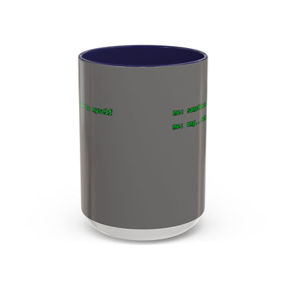 Sometimes I talk to myself - me: omg...same Grey Accent Mug by cypherpunkgear.com