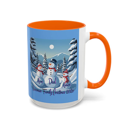 Snowman Family of 3 Accent Mug by cypherpunkgear.com
