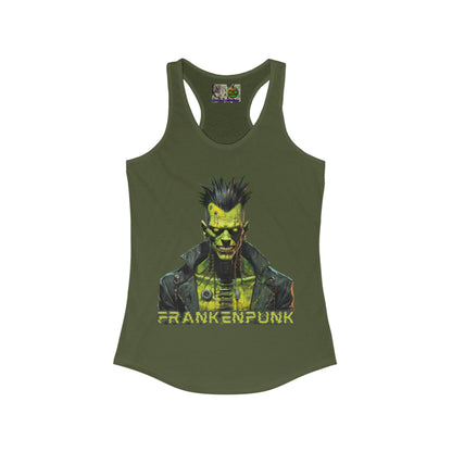 Frankenpunk Women's Racerback Tank Top by CreepyCrafts.boo
