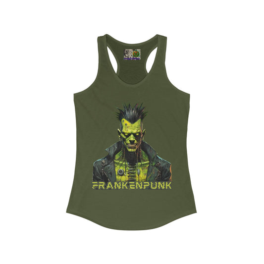 Frankenpunk Women's Racerback Tank Top by CreepyCrafts.boo