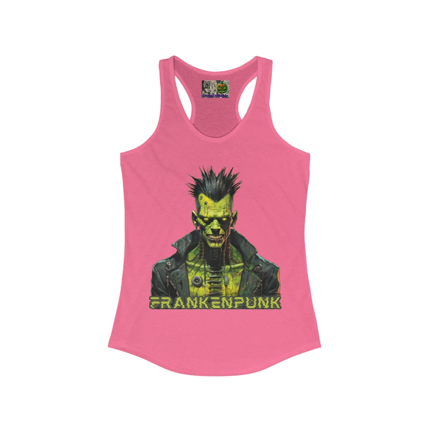 Frankenpunk Women's Racerback Tank Top by CreepyCrafts.boo