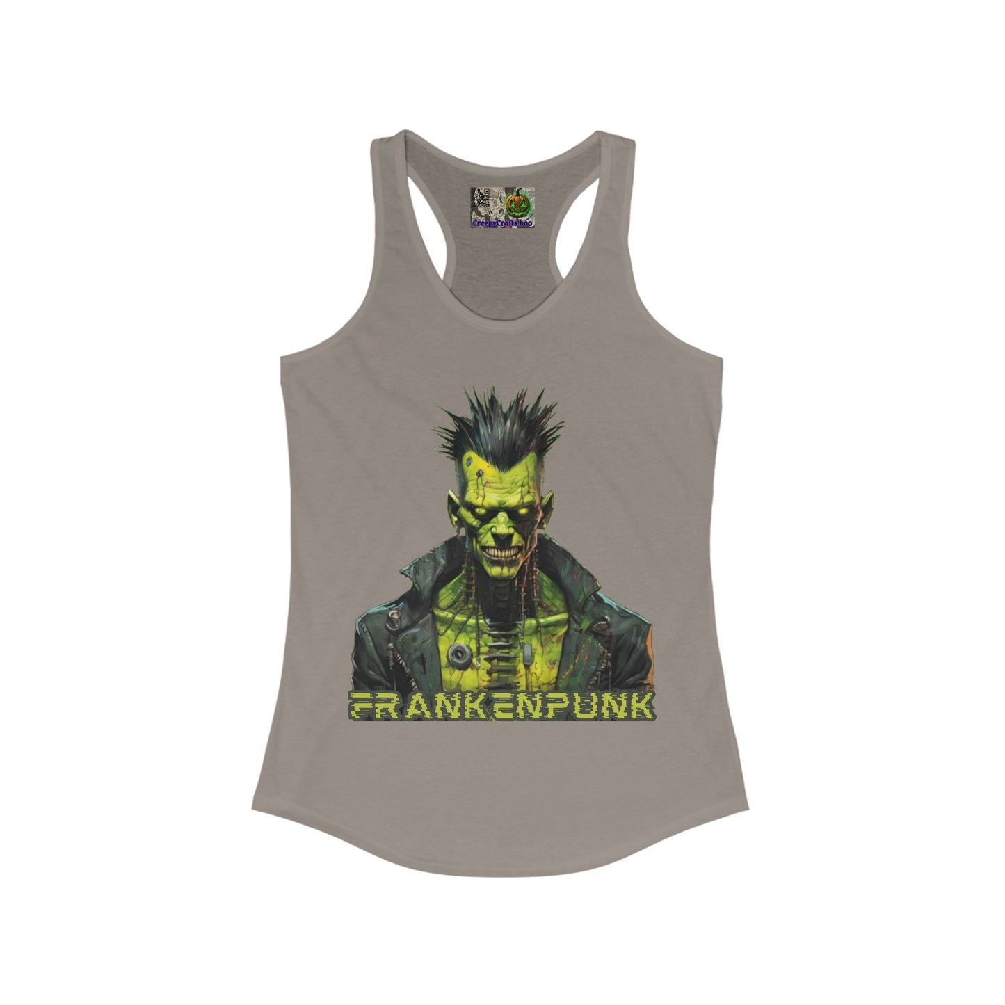 Frankenpunk Women's Racerback Tank Top by CreepyCrafts.boo