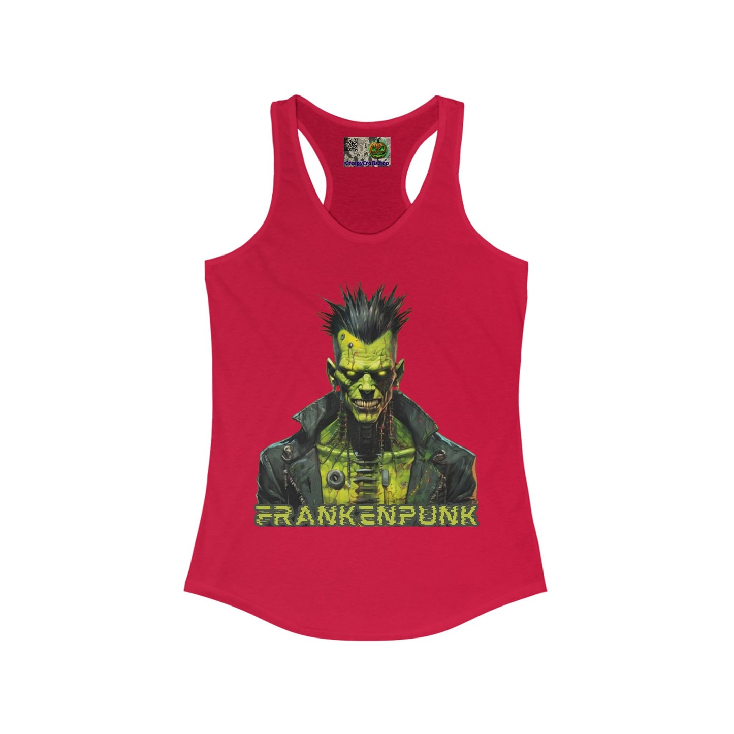 Frankenpunk Women's Racerback Tank Top by CreepyCrafts.boo