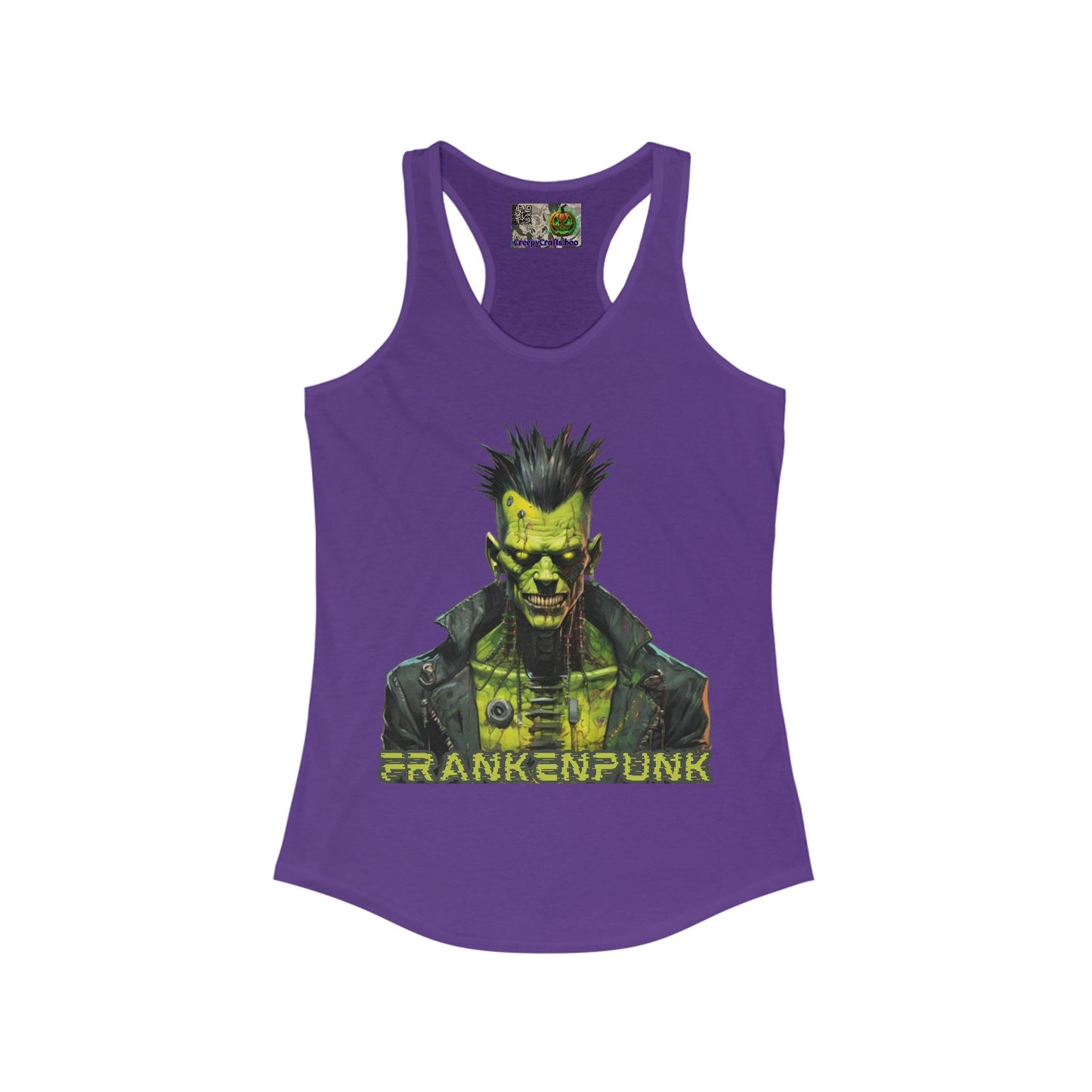Frankenpunk Women's Racerback Tank Top by CreepyCrafts.boo