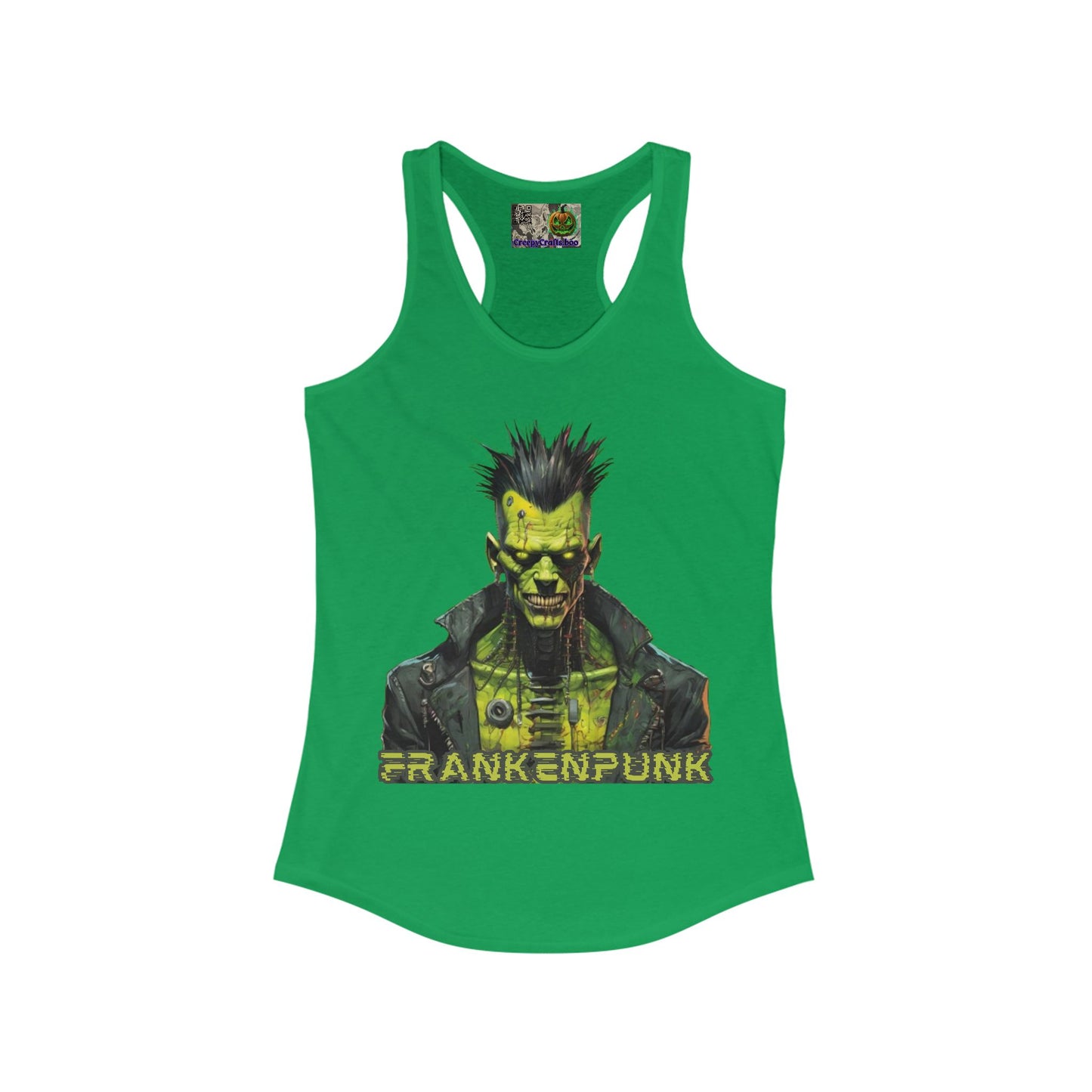 Frankenpunk Women's Racerback Tank Top by CreepyCrafts.boo