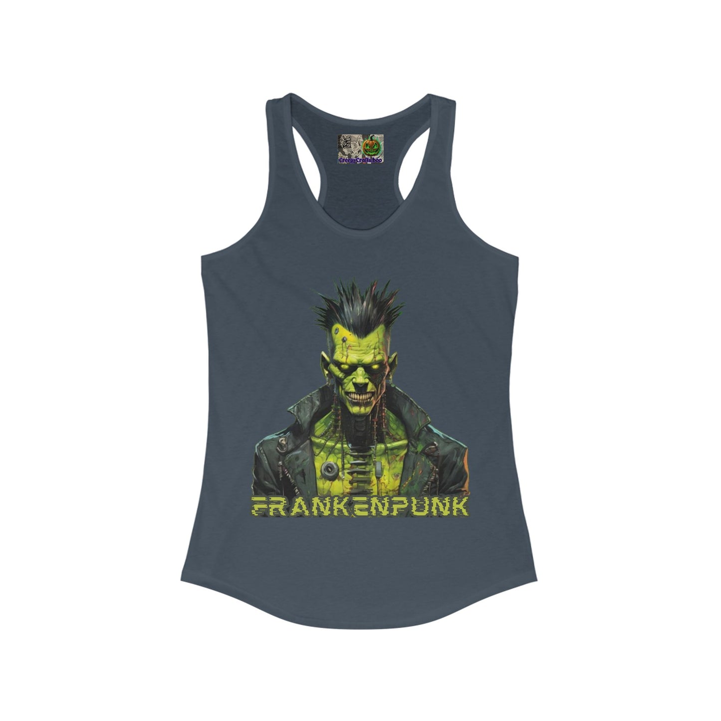 Frankenpunk Women's Racerback Tank Top by CreepyCrafts.boo