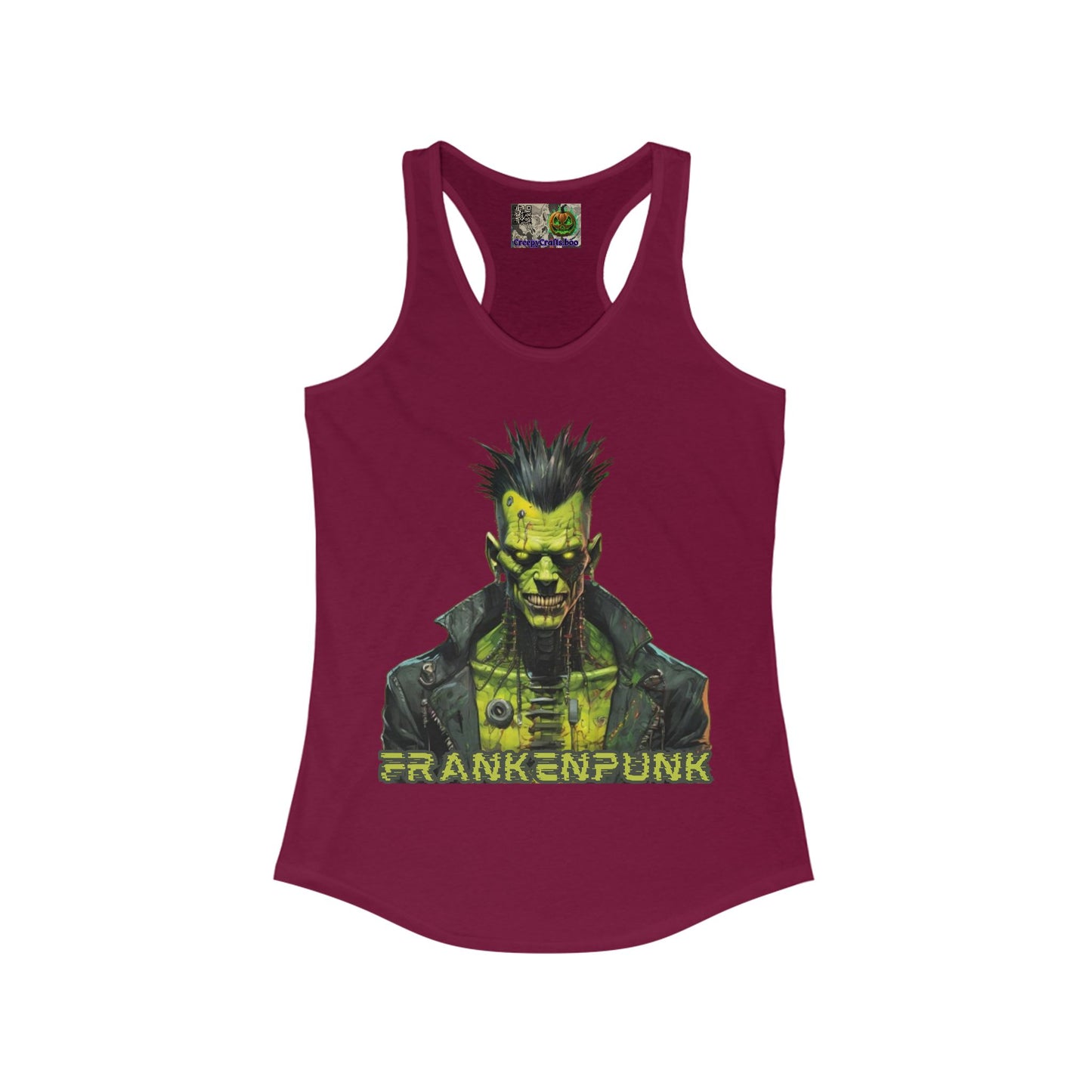 Frankenpunk Women's Racerback Tank Top by CreepyCrafts.boo